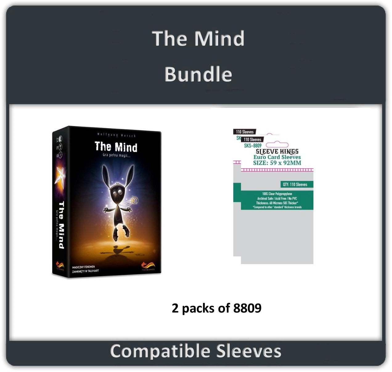 The Mind Card Game Compatible Card Sleeves