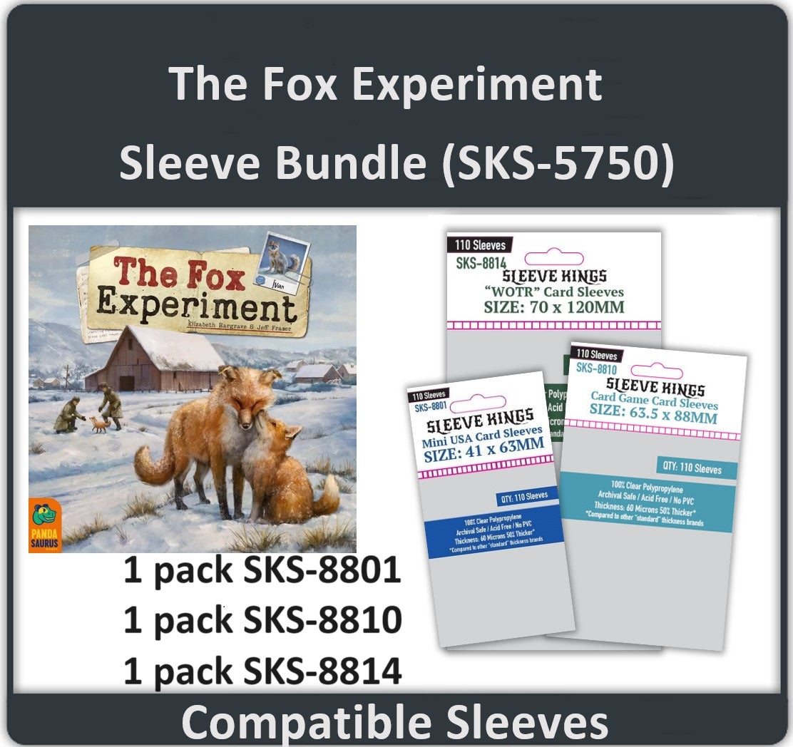 "The Fox Experiment" Compatible Card Sleeve Bundle (8801 x 1 + 8810 x 1 + 8814 x 1)