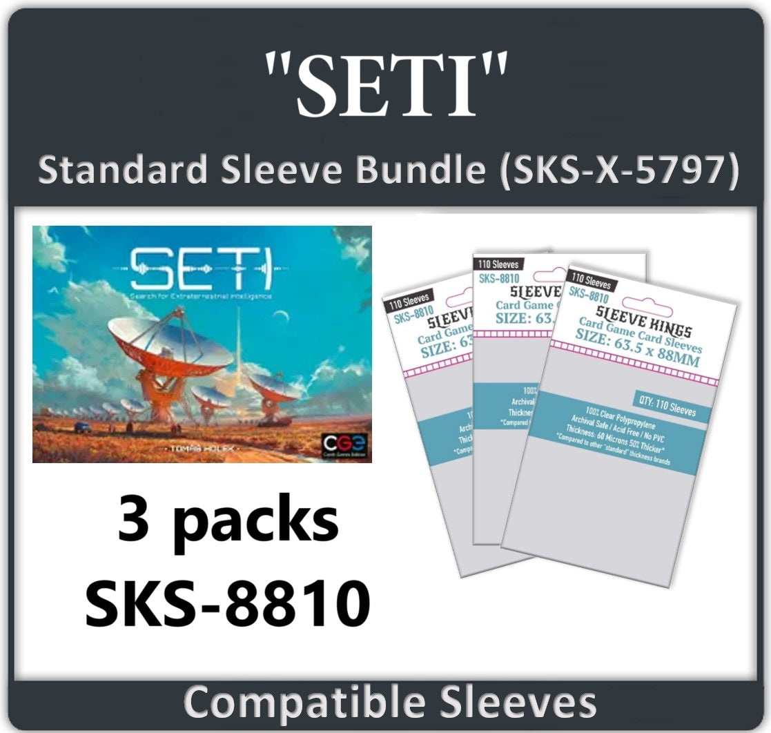 "SETI" Compatible Card Sleeve Bundle (8810x 3)