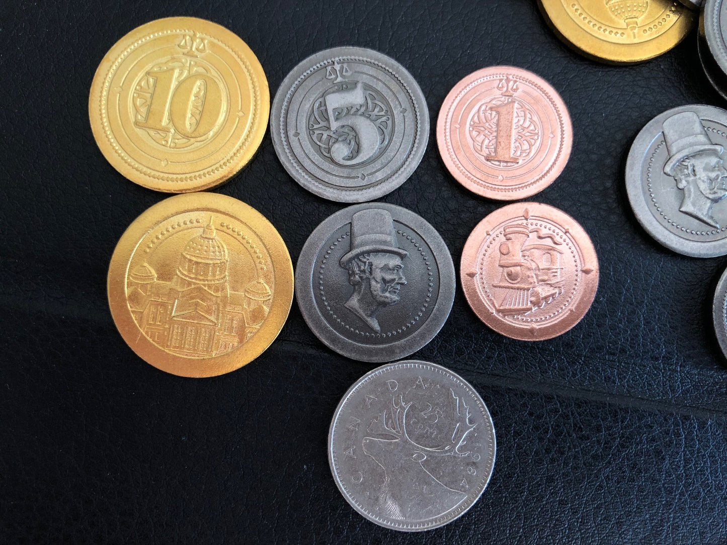 50 Metal Coin Board Game Upgrade Set (Industrial Coins) -