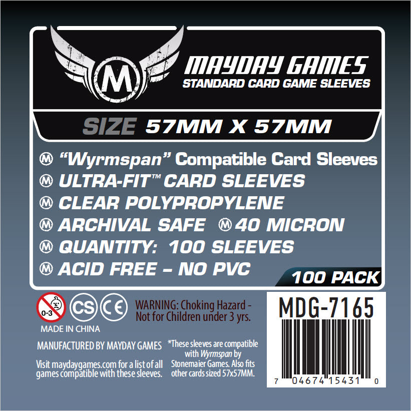 "Wyrmspan Compatible" Card Sleeves (57 x 57) (Premium 7166 or Standard 7165)