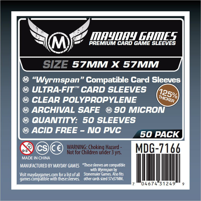 "Wyrmspan Compatible" Card Sleeves (57 x 57) (Premium 7166 or Standard 7165)