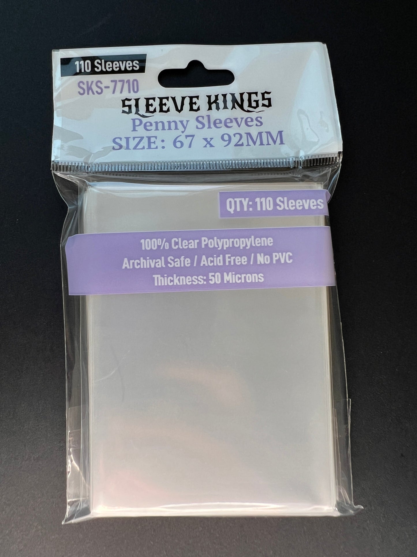 Penny Card Game Card Sleeves (67 X 92) - 110 Pack, 50 Microns SKS-7710