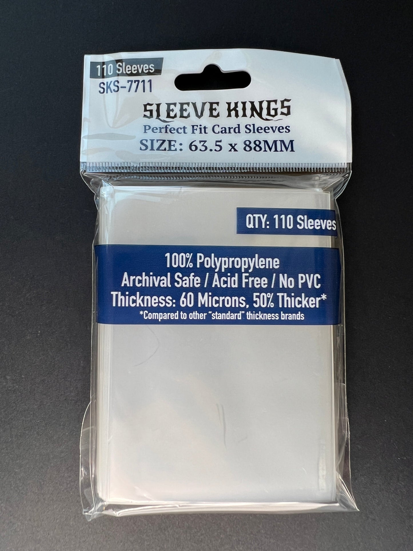 Perfect Fit Internal(Inner) Card Sleeves (63.5x88mm) - 110 Pack, 60 Microns -SKS-7711