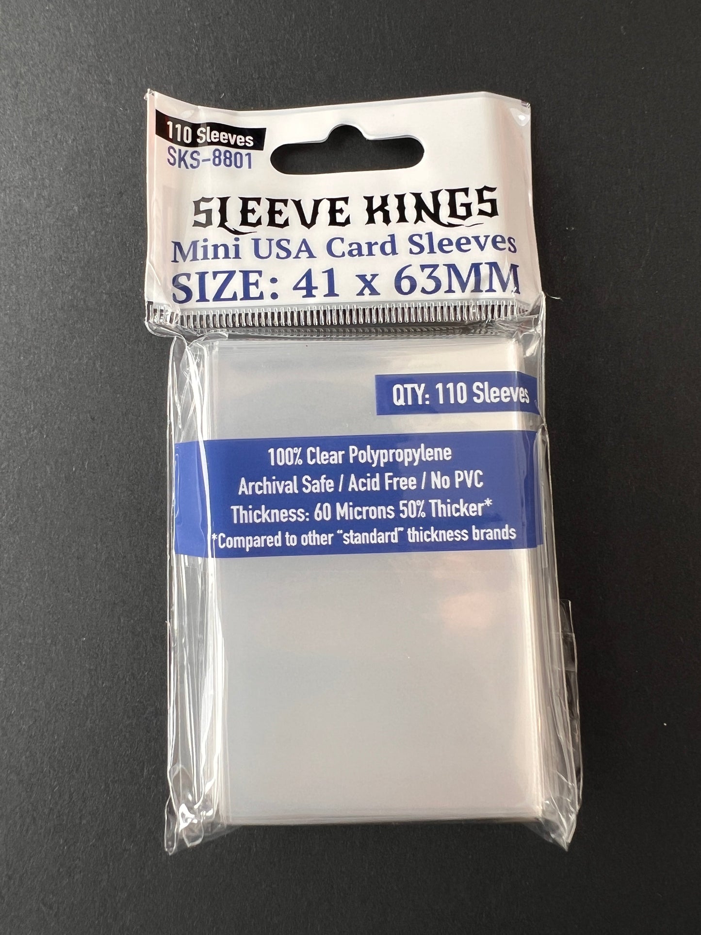 Sleeve Kings Mini USA Card Sleeves (41x63mm) - 110 Pack, -SKS-8801