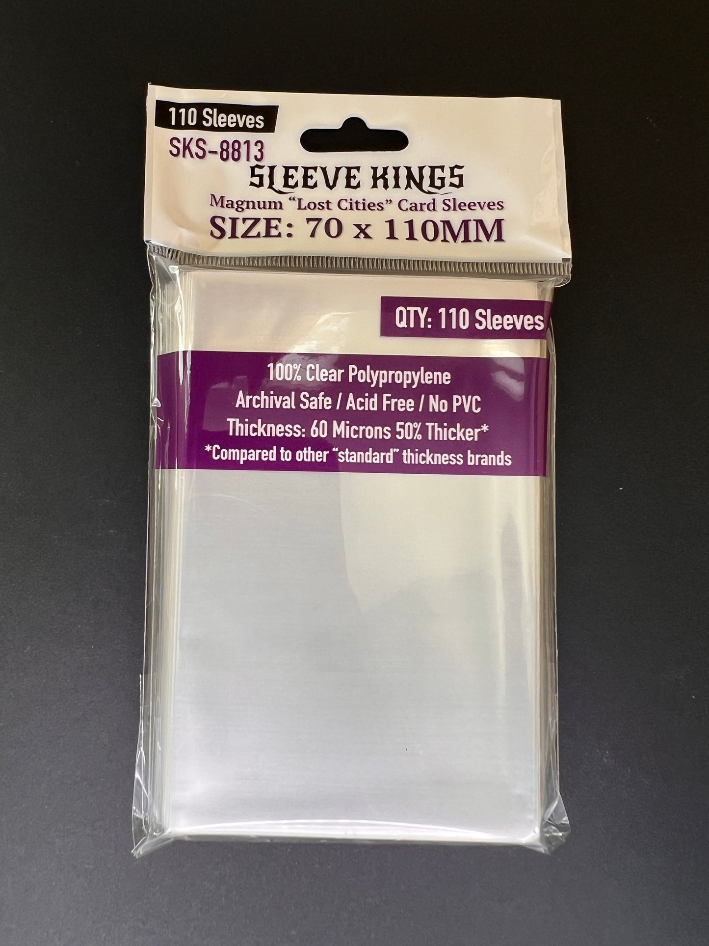 Sleeve Kings Magnum "Lost Cities" Card Sleeves (70x110mm) - 110 Pack, -SKS-8813