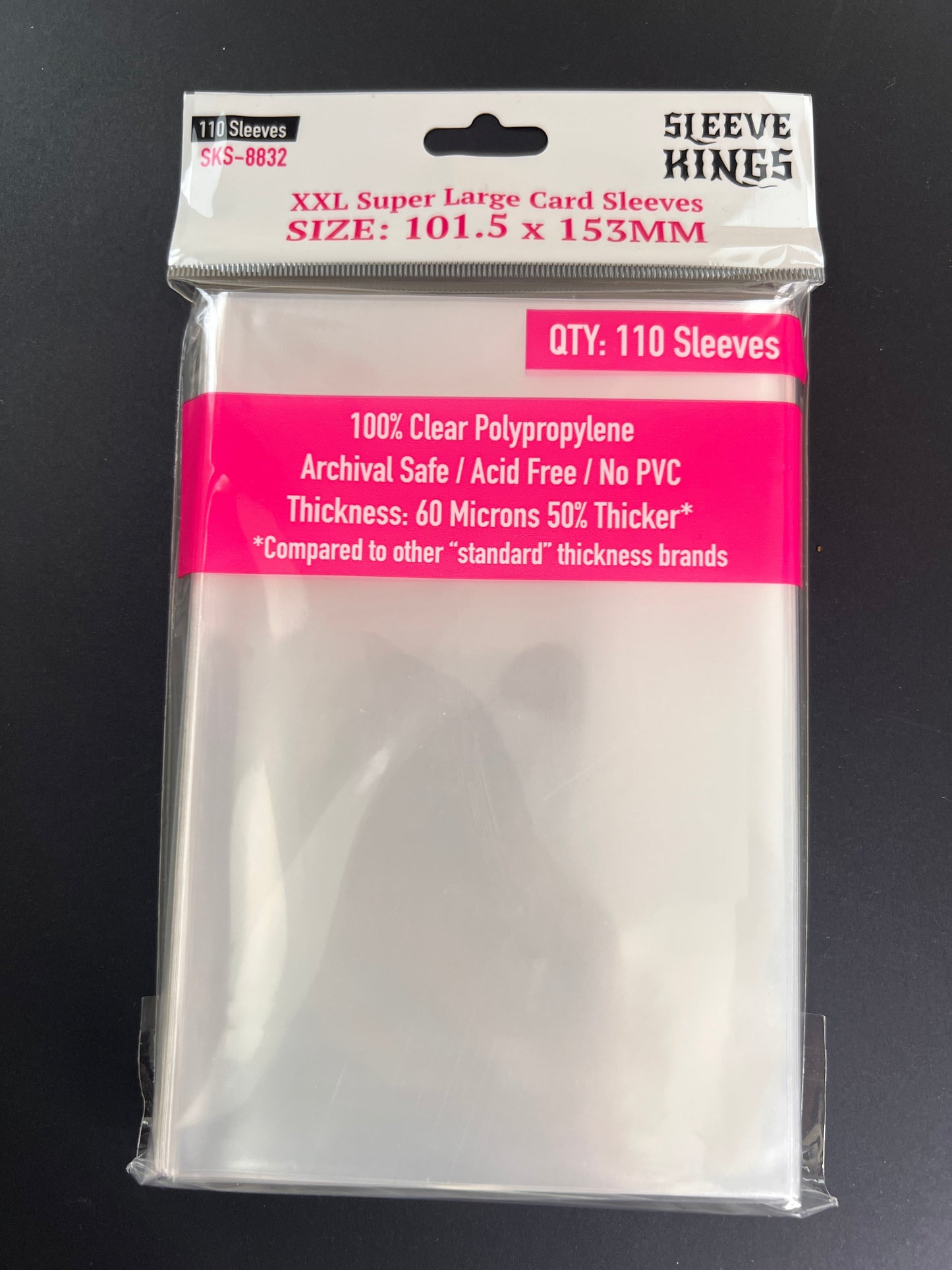 "XXL Super Large" Sleeves (101.5x153mm) - 110 Pack, SKS-8832