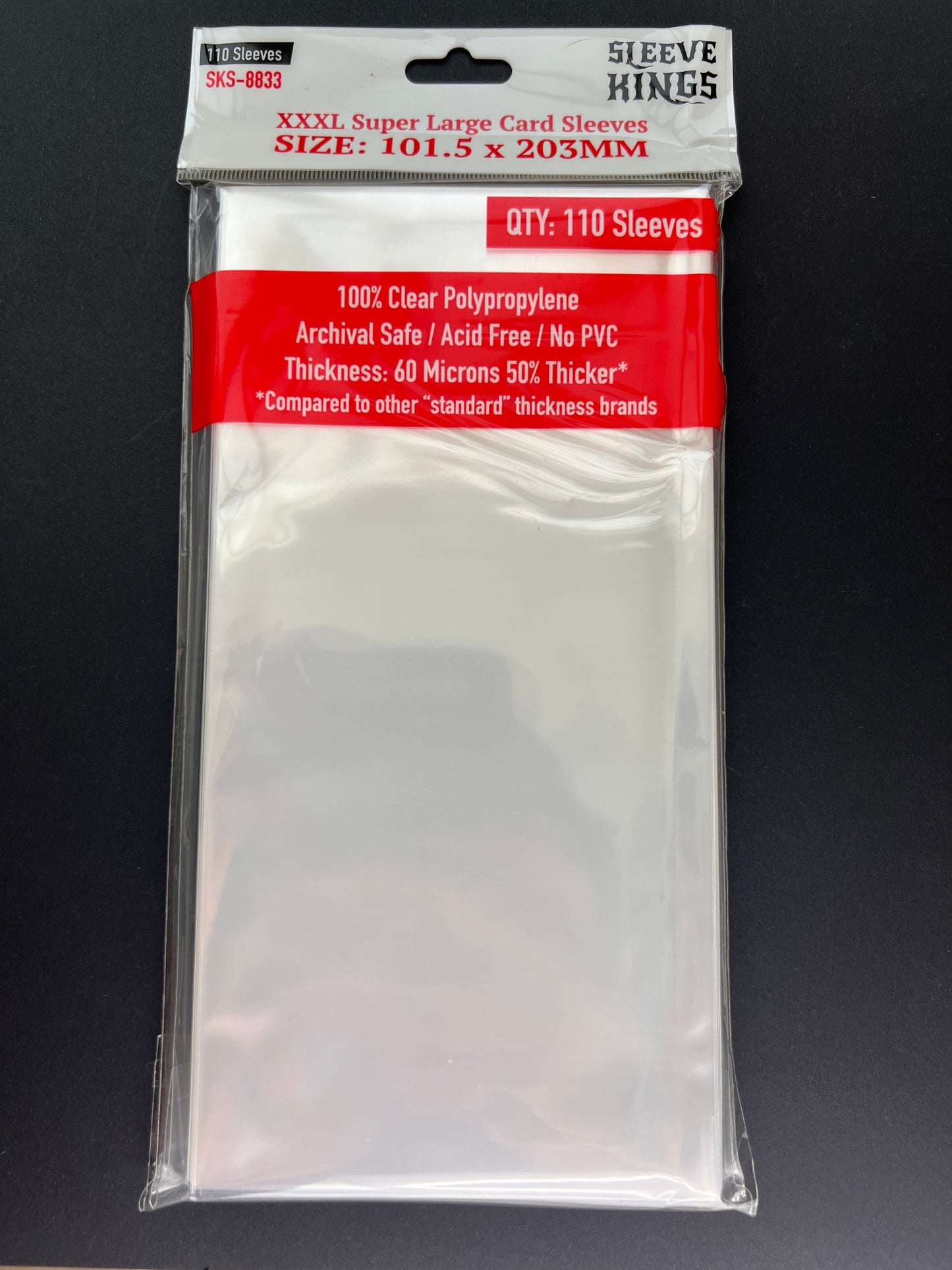 "XXXL Super Large" Sleeves (101.5x203mm) - 110 Pack, SKS-8833