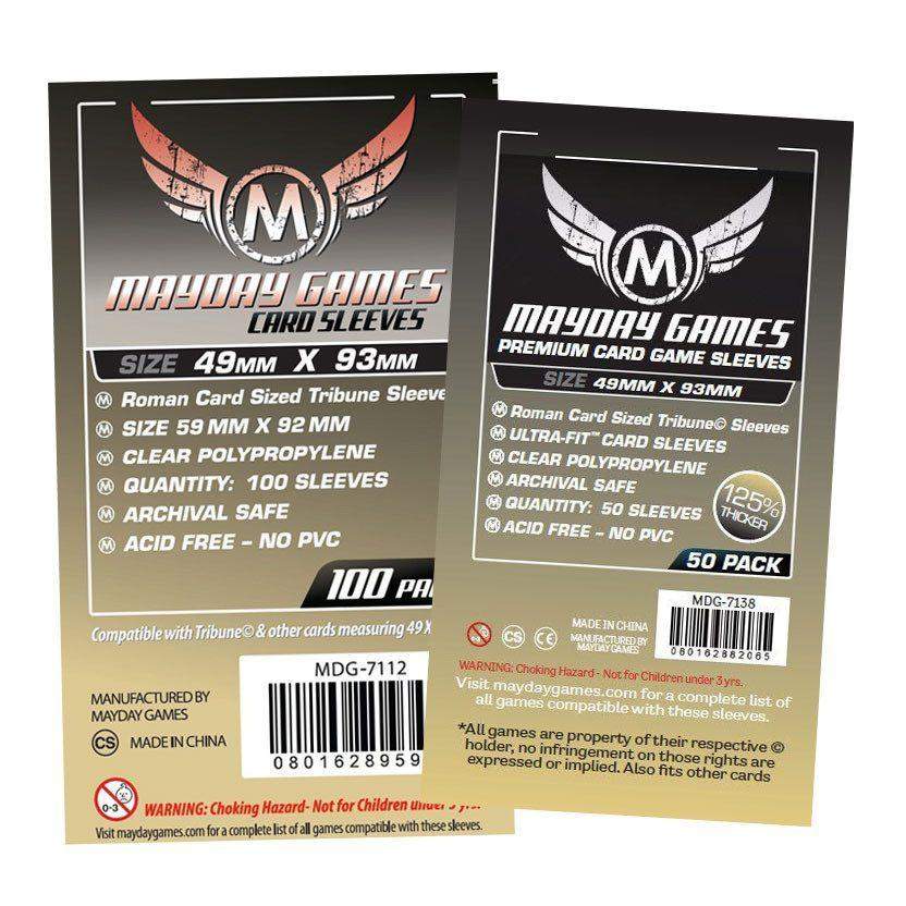 Tribune Card Sleeves (49x93mm) – Maydaygames.com.br