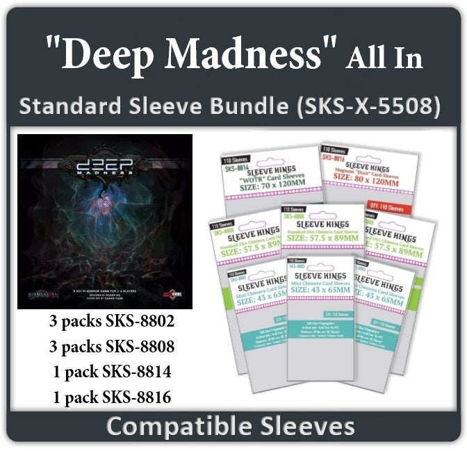 "Deep Madness" Compatible All-In Sleeve Bundle (8802 X 3 + 8808 X 3 + 8814 X 1 + 8816 X 1)