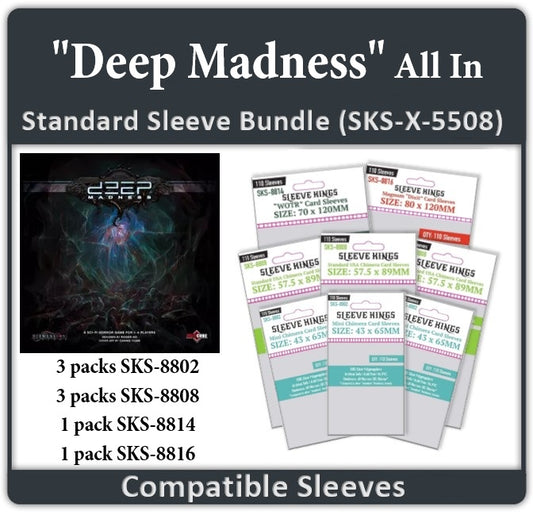 "Deep Madness" Compatible All-In Sleeve Bundle (8802 X 3 + 8808 X 3 + 8814 X 1 + 8816 X 1)