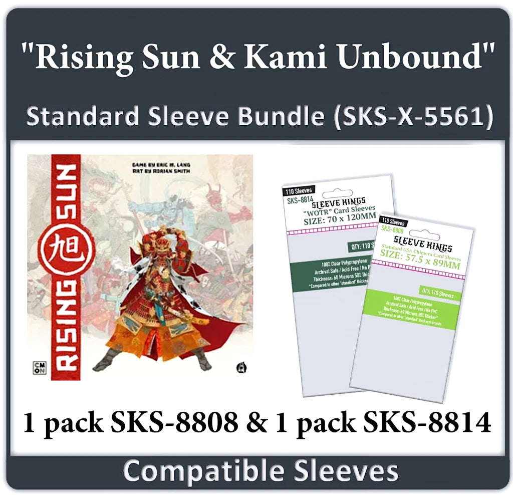 "Rising Sun & Kami Unbound" Compatible Sleeve Bundle (8808 X 1 + 8814 X 1)