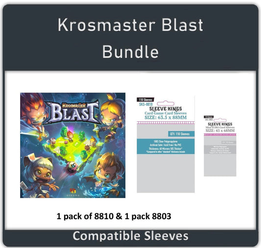 "Krosmaster Blast" Compatible Sleeve Bundle (8803 X 1 + 8810 X 1) 