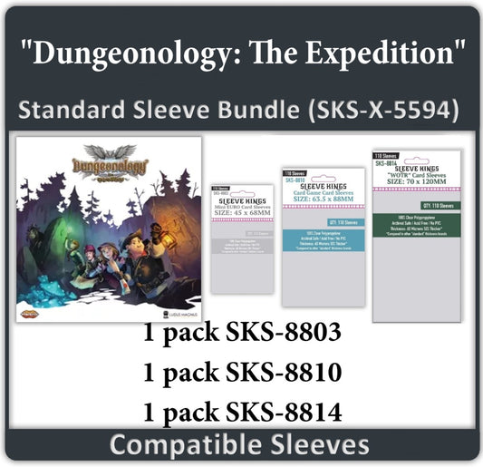 "Dungeonology: The Expedition" Compatible Sleeve Bundle (8803 X 1 + 8810 X 1 + 8814 X 1)
