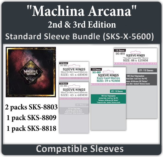 "Machina Arcana" (Second Edition) Compatible Card Sleeve Bundle (8803 X 2 + 8809 X 1 + 8818 X 1)