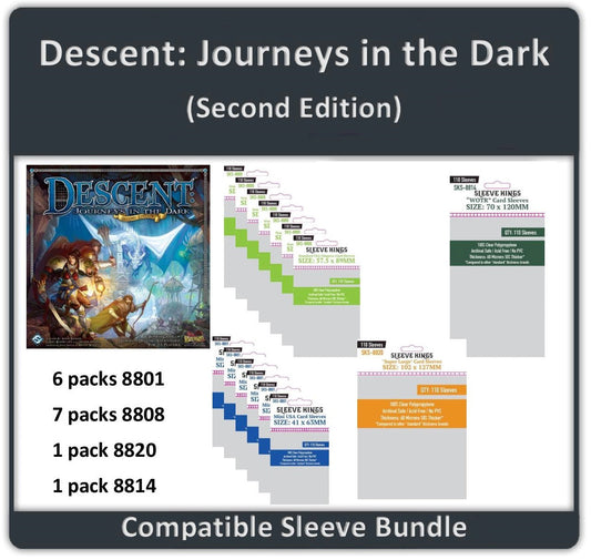 "Descent: Journeys in the Dark" (Second Edition) All-In Compatible Sleeve Bundle (8801 X 6 + 8808 X 7 + 8814 X 1 + 8820 X 1)