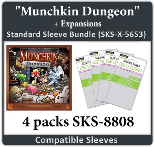"Munchkin Dungeon" All-In Compatible Sleeve Bundle (8808 X 4)