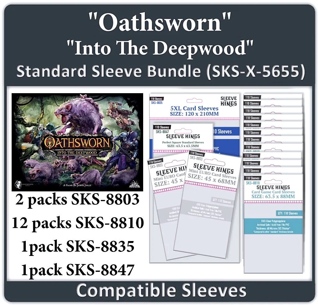 "Oathsworn: Into The Deepwood" Compatible Sleeve Bundle (8803 x 2 + 8810 X 12 +8835 X 1 + 8847 X 1)