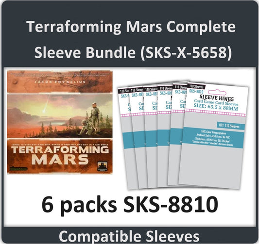 "Terraforming Mars" Compatible Complete Sleeve Bundle (8810 X 6)