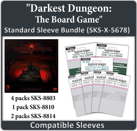 "Darkest Dungeon: The Board Game" Compatible Sleeve Bundle (8803 X 4, 8810 X 1, 8814 X 2)