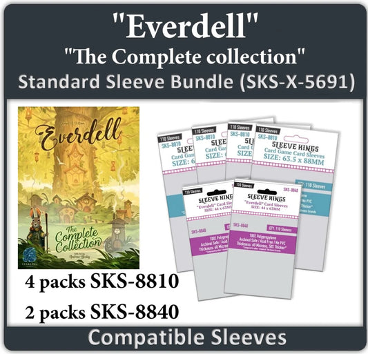 "Everdell The Complete Collection" Compatible Sleeve Bundle (8810 X 4 + 8840 X 2)