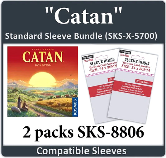 "Settlers of Catan" Compatible Card Sleeve Bundle (SKS-8806 X 2)