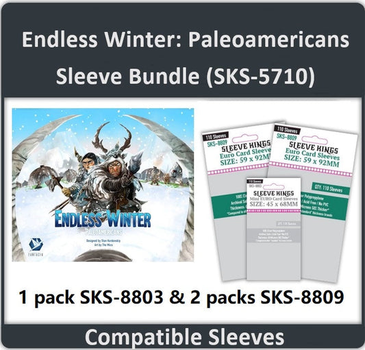 "Endless Winter: Paleoamericans" Compatible Card Sleeve Bundle (8803 x 1 + 8809 x 2)