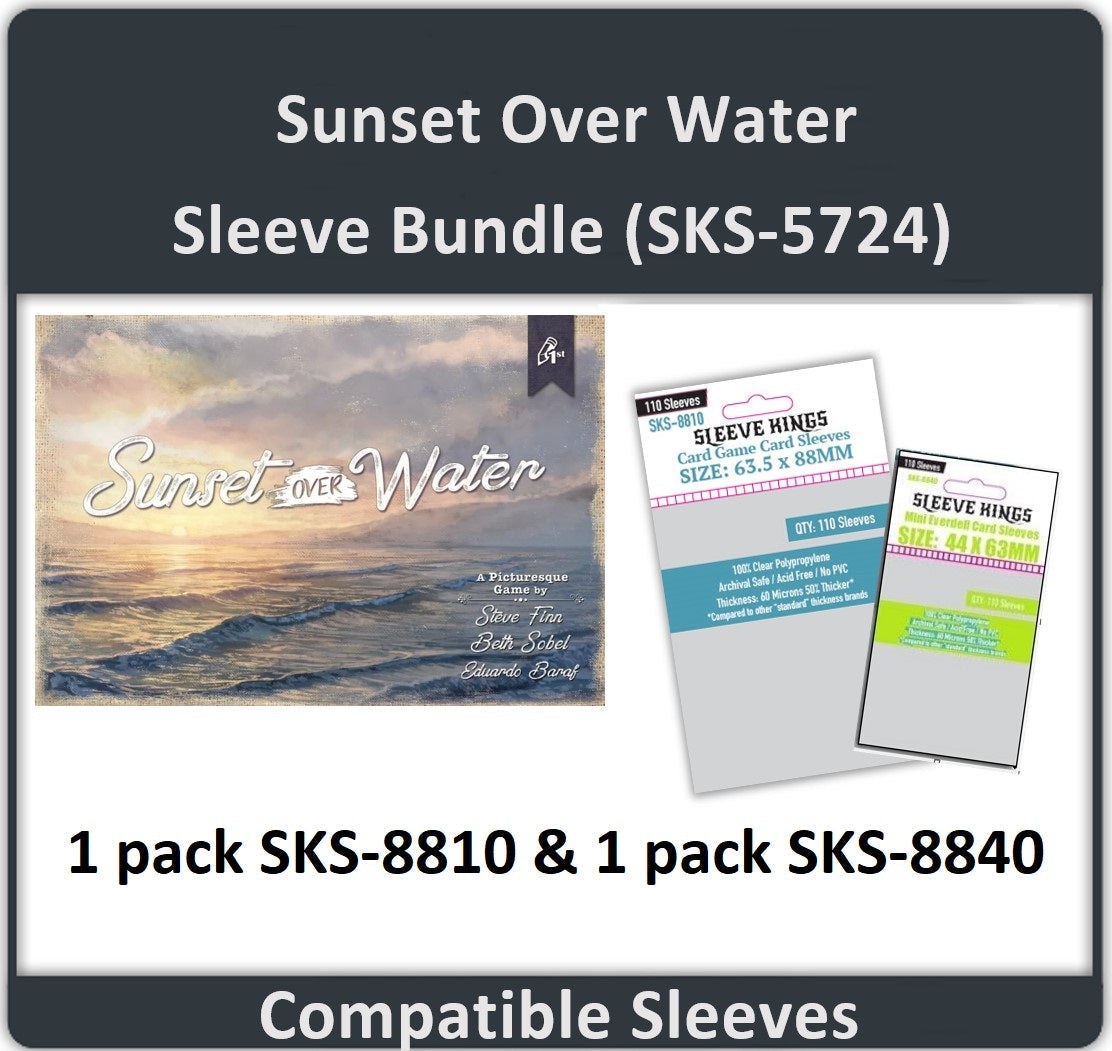 "Sunset Over Water" Compatible Card Sleeve Bundle (8810 X 1 + 8840 X 1)