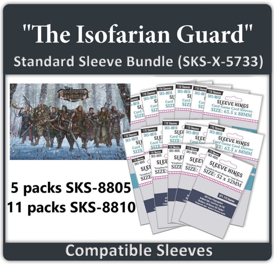 "The Isofarian Guard" Board Game Compatible Card Sleeve Bundle (8805 X 5 + 8810 X 11)