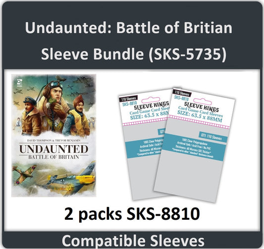 "Undaunted: Battle of Britain" Compatible Card Sleeve Bundle (8810 X 2)