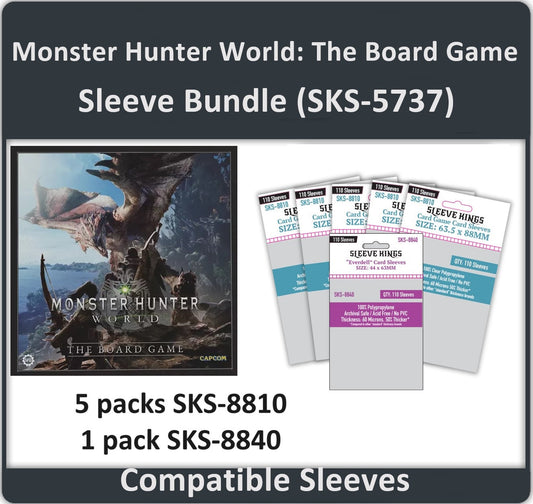"Monster Hunter World: The Board Game" Compatible Card Sleeves (8840 X 1 + 8810 X 5)