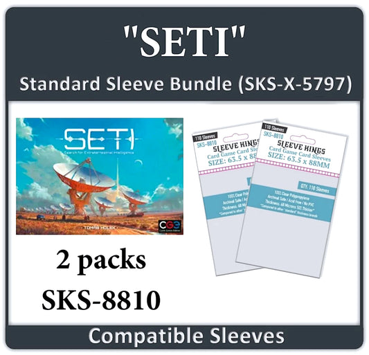 "SETI" Compatible Card Sleeve Bundle (8810x 2)