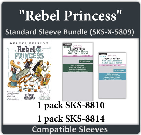 "Rebel Princess Deluxe Edition" Compatible Card Sleeve Bundle (8810 x 1, 8814 x 1)