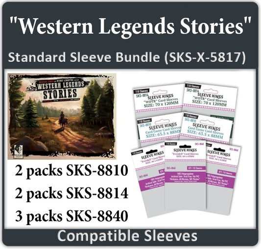 "Western Legends Stories" Compatible Sleeve Bundle (8810 x 2, 8814 x 2, 8840 x 3)