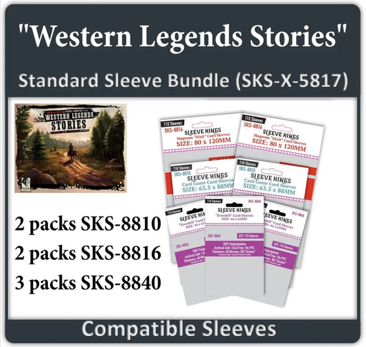 "Western Legends Stories" Compatible Sleeve Bundle (8810 x 2, 8816 x 2, 8840 x 3)