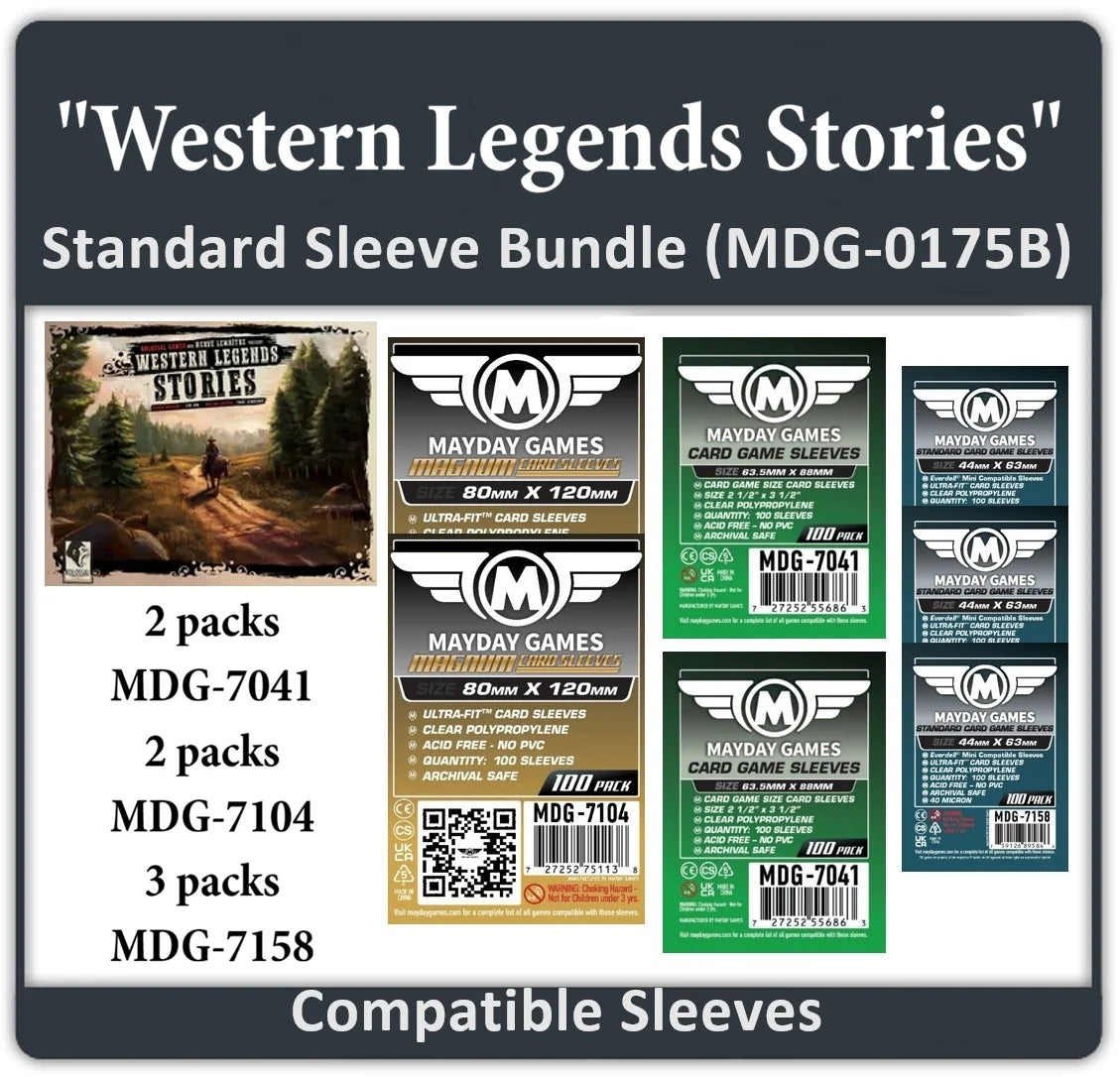 "Western Legends Stories" Compatible Card Sleeve Bundle