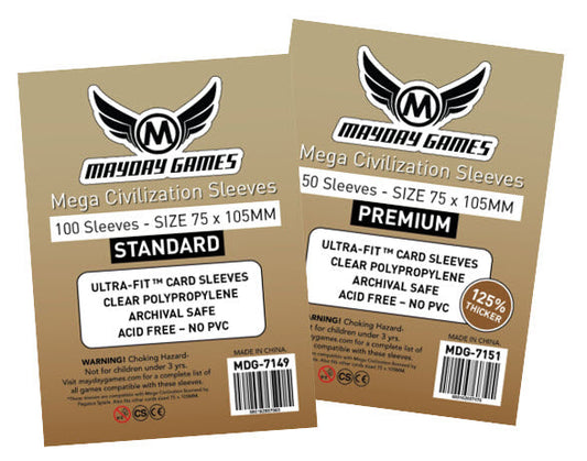 Mega Civilization Sleeves (75x105mm)