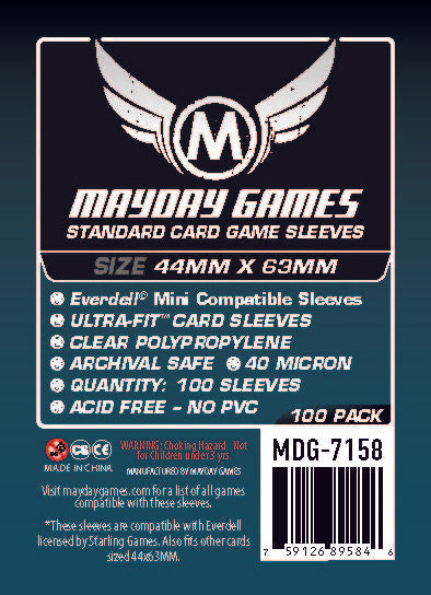 "Everdell Mini Compatible" Sleeves (44 X 63 MM) - (Premium 7163 or Standard 7158)