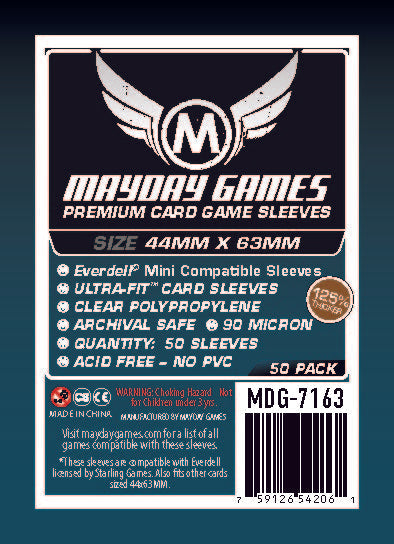 "Everdell Mini Compatible" Sleeves (44 X 63 MM) - (Premium 7163 or Standard 7158)