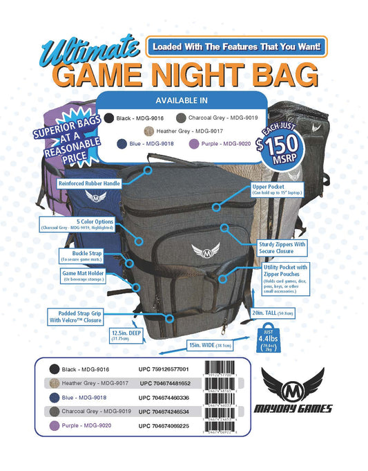 Mochila Backpack "Ultimate Game Night Bag"