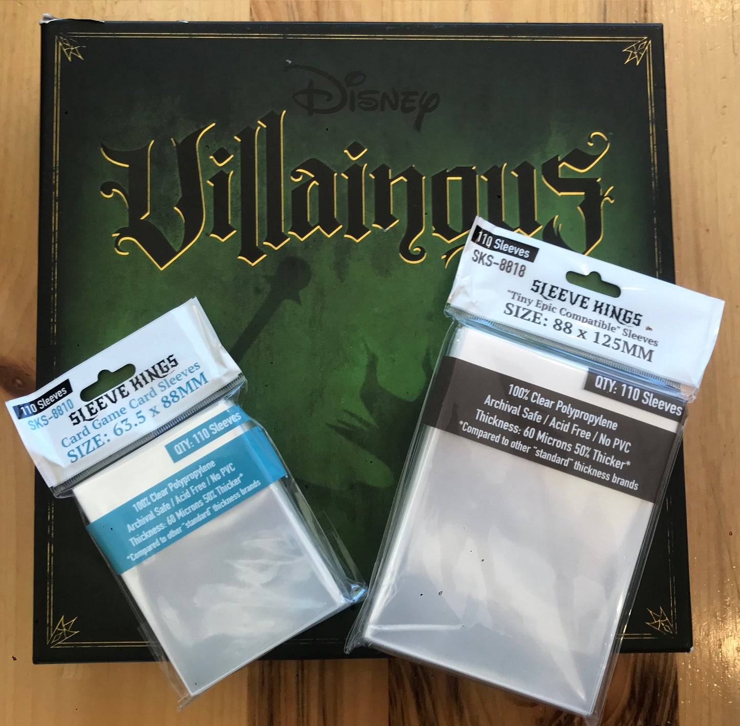 "Disney Villainous" Compatible Card Sleeve Bundle (8810 X 3 + 8818 x 1)