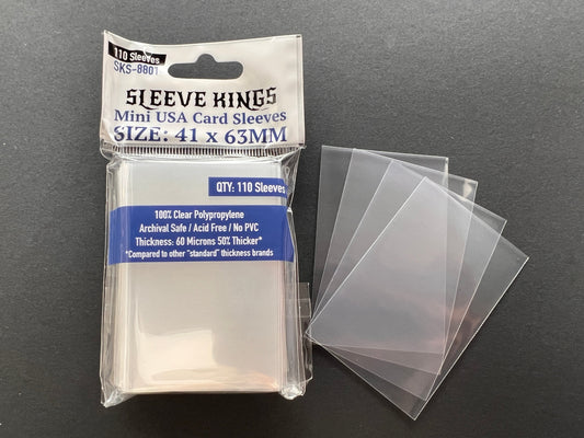 Sleeve Kings Mini USA Card Sleeves (41x63mm) - 110 Pack, -SKS-8801