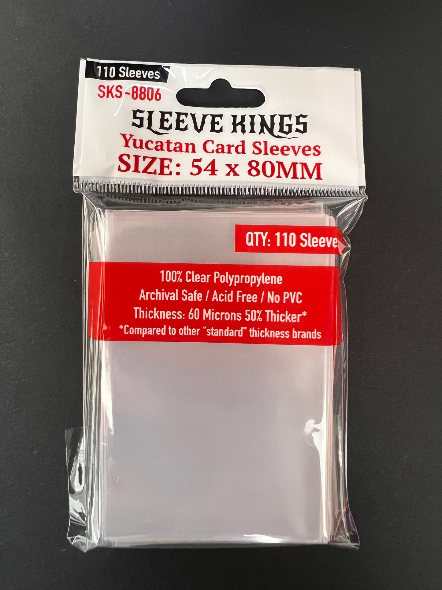 Sleeve Kings Yucatan Card Sleeves (54x80mm) -110 Pack, -SKS-8806