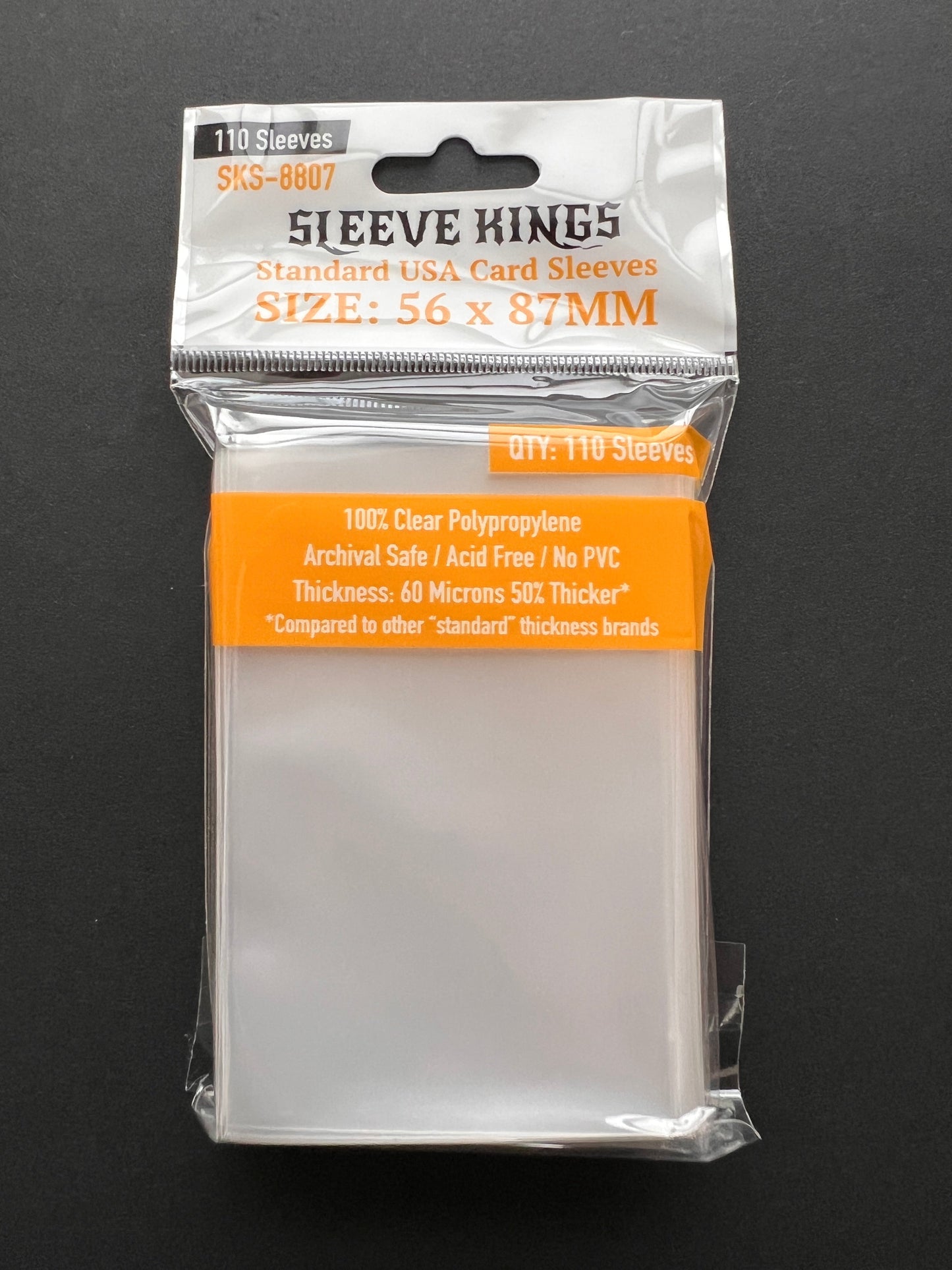 Sleeve Kings Standard USA Card Sleeves (56x87mm) - 110 Pack, SKS-8807