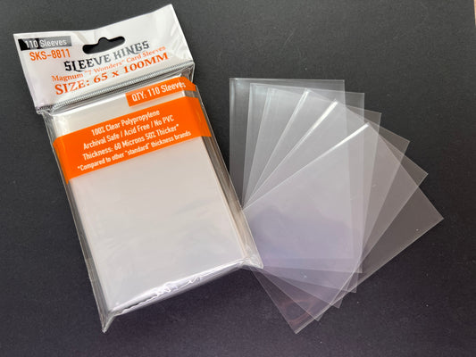 Sleeve Kings Magnum "7 Wonders" Card Sleeves (65x100mm) - 110 Pack, -SKS-8811