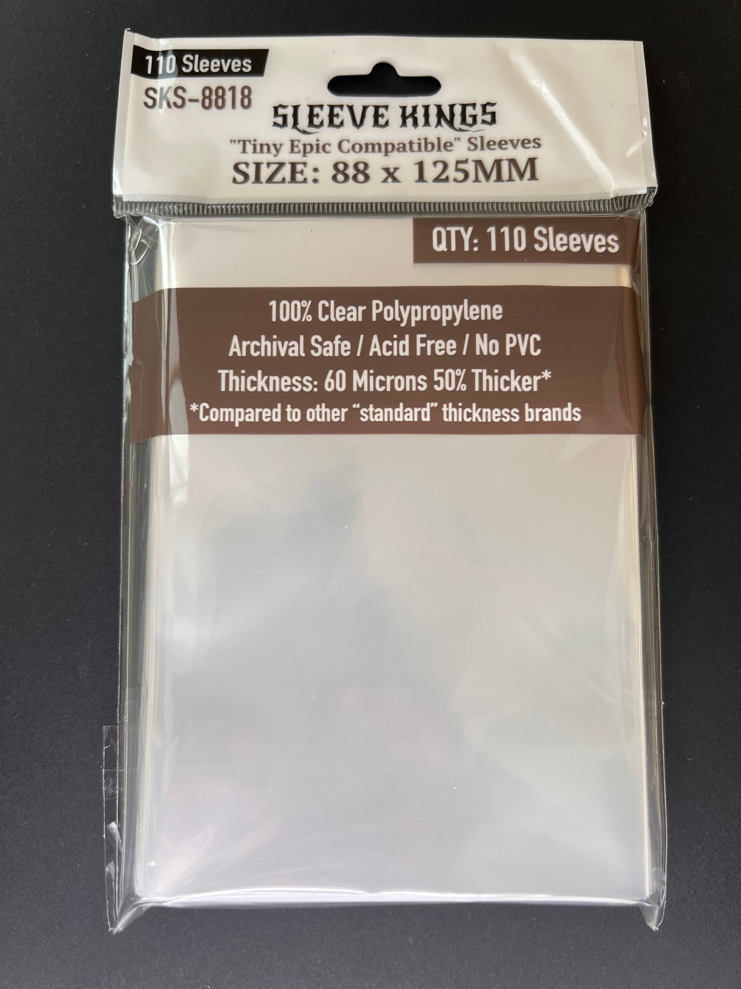 Sleeve Kings "Tiny Epic Compatible" Sleeves (88x125mm) - 110 Pack, -SKS-8818