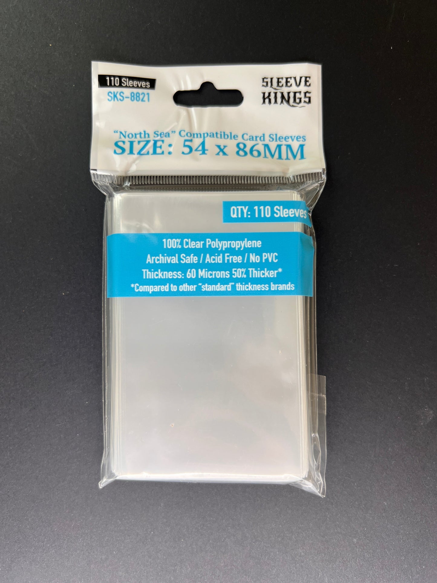 "North Sea Compatible" Sleeves (54x86mm) - 110 Pack, SKS-8821