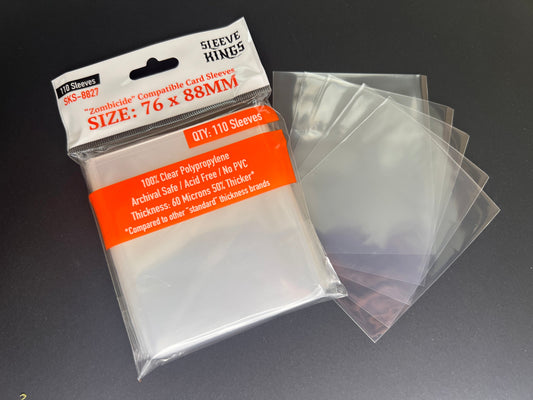 "Zombicide Compatible" Sleeves (76x88mm) - 110 Pack, SKS-8827