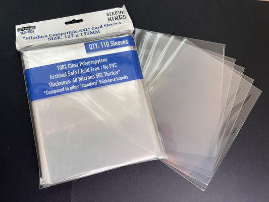 Sleeve Kings "Middara Compatible 6XL" Card Sleeves (127x153) - 110 Pack, SKS-8836