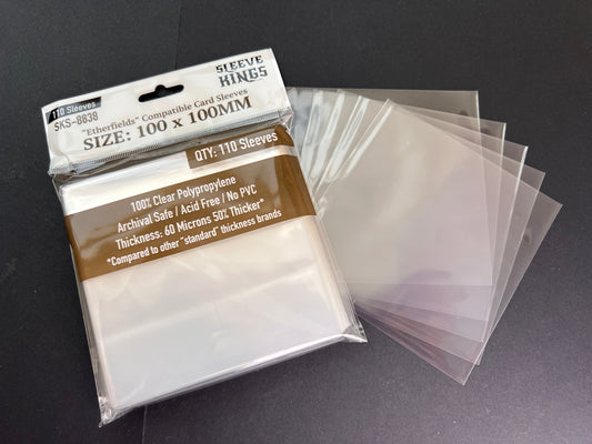"Etherfields Compatible" Sleeves (100x100 MM) - 110 Pack, SKS-8838
